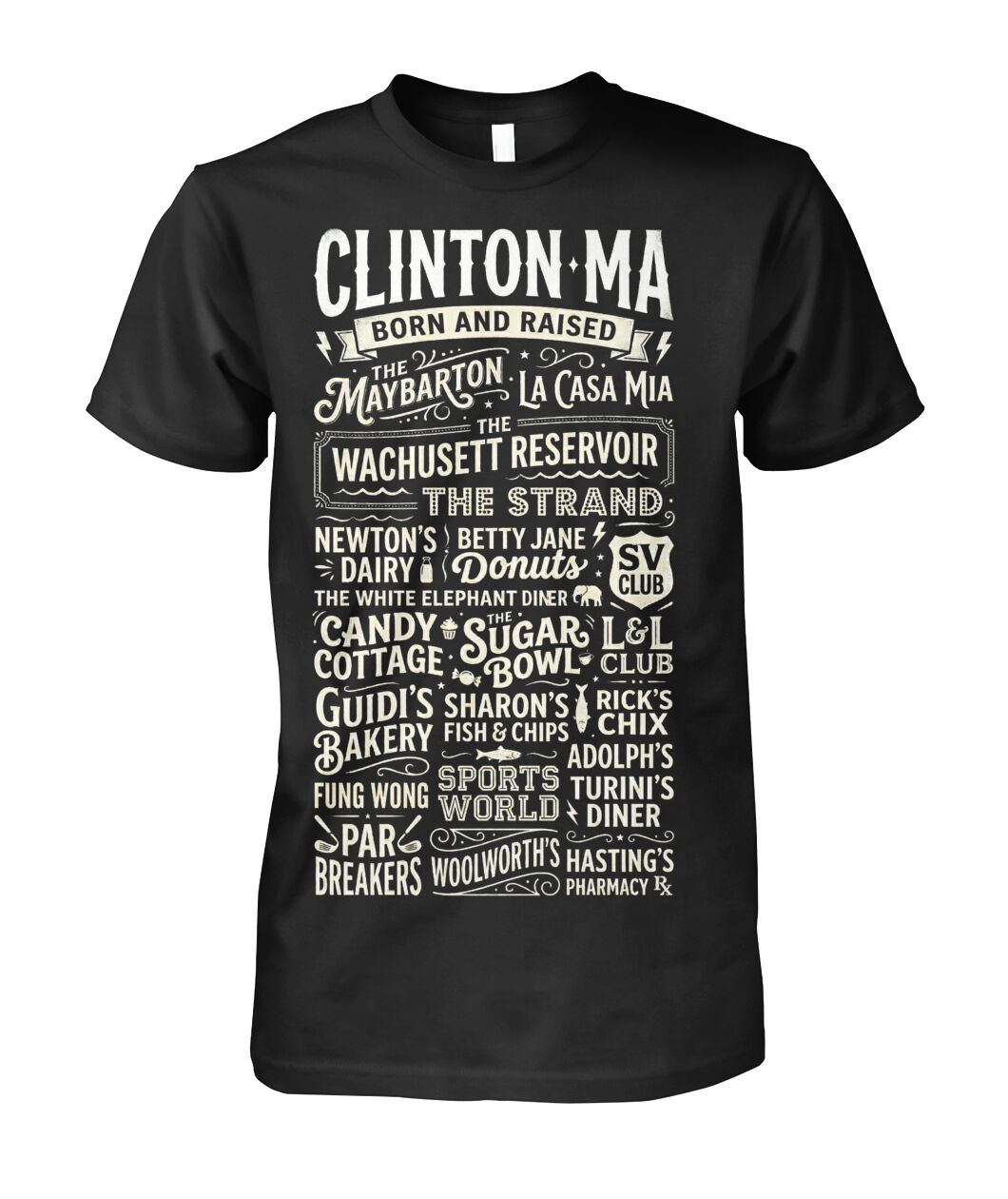 Clinton MA Memories T-shirt